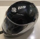 Harley Davidson Motorcycle Full Face Helmet Size XS 53-54 cm Black With Visor