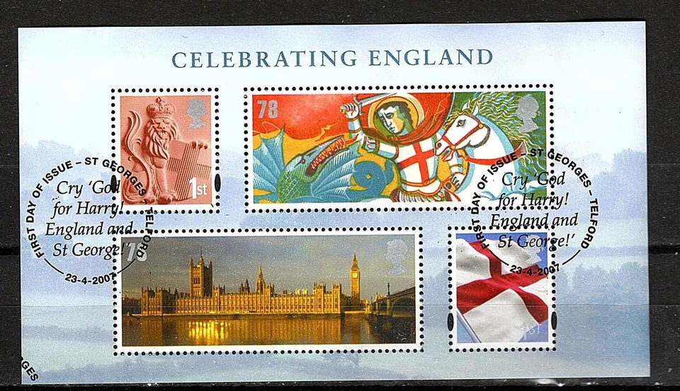 GB 2007 - Celebrando Inglaterra - Mini hoja - Muy bien usada Foto 1 de 1