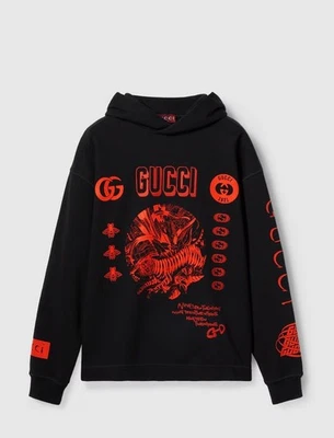 Gucci Firenze 1921 Sudaderas Con Capuccha  Negro Talla S Original  - Imagen 1 de 4