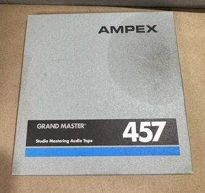 "Cinta de audio de masterización de estudio AMPEX 457 Grand Master de colección 1/4"" usada Ampex1" - Imagen 1 de 3