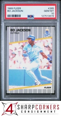 1989 FLEER #285 BO JACKSON ROYALS PSA 10 - Image 1 of 3