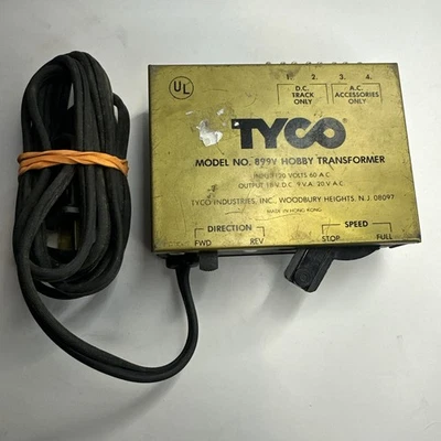 Vintage Tyco HO Scale Model 899V Hobby Transformer Railroad Train Pack Works - Image 1 of 4