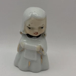 Small Vintage Porcelain Sister Nun Figure Red Mark Japan - Picture 1 of 7