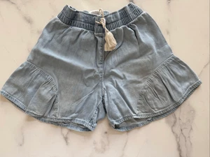Wonder nation girls size 6 light blue jean shorts pull on flared - Picture 1 of 3