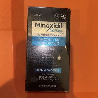 Fuzyat - Minoxidil 5% Suero para el Crecimiento del Cabello Spray - Para Hombres y Mujeres - EXP 9/27 NUEVO Foto 1 de 4
