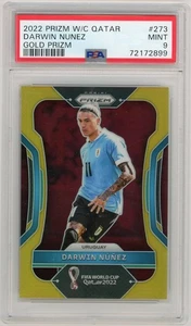 2022 Prizm World Cup Darwin Nunez Gold Prizm /10 PSA 9 #273 Uruguay - Bild 1 von 3