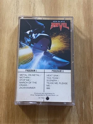 Anvil - Metal on Metal Cassette Tape CAT 1130 Vintage Heavy Metal 1982 Attic - Image 1 of 4