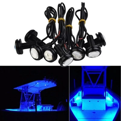 Fish Tank LED Light 3W 300lm Flood beam IP68 10000k Lamp 8pcs Waterproof - Image 1 of 4