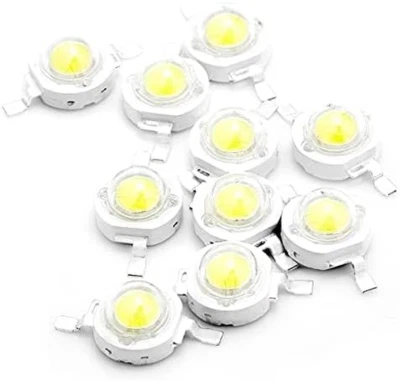 10 Pcs High Power Led Chip 3W White (6000K - 6500K / 600Ma - 700Ma / DC 3V - 3.4 - Image 1 of 4