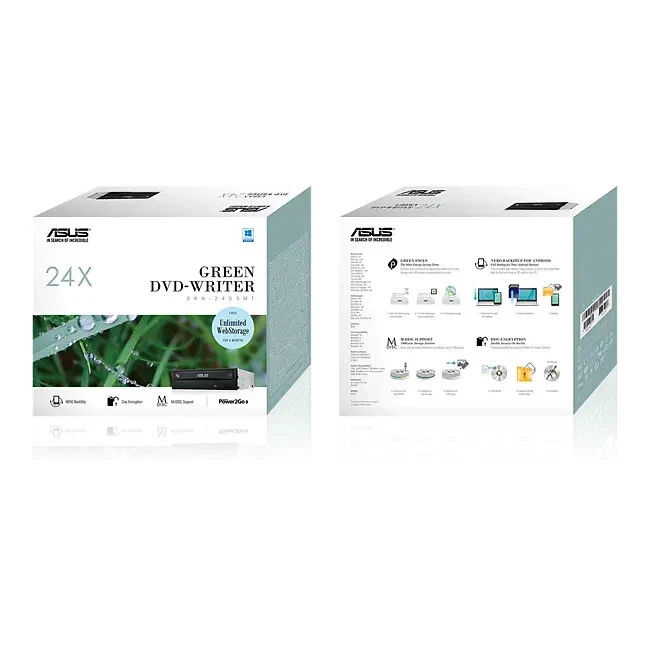 ASUS Internal CD  DVD Burner Drive Super Multi DL Black CD-RW, DVD-RW Writer - Image 1 of 1