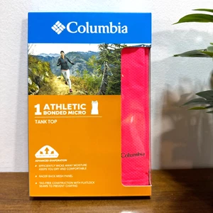 Columbia Athletic Bonded Micro Tank Top Gr. XL Pink Racerback Omni-Wick - Bild 1 von 4