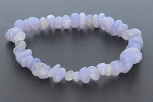 Chalcedon Splitter Stretch Schmuck Armband auf Elastikfaden 56mm/18cm SAB148 - Bild 1 von 1
