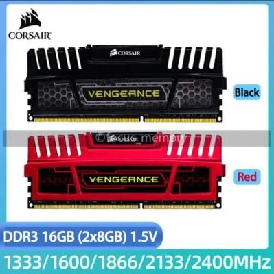 CORSAIR Vengeance 16GB (2x8GB) Ram DDR3 1333 1600 1866 2133 2400 Desktop 240Pin - Bild 1 von 4