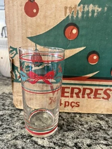 NEU?? 4 Vintage Nadir Brasilien Weihnachten Trinkgläser Becher Tassen alt neu St - Bild 1 von 4