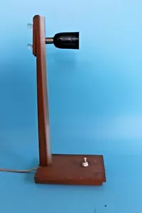 Tischlampe Lampenfuß ohne Lampenschirm Holz Höhe ca. 40 cm Retro Vintage - Bild 1 von 4