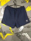 Adidas Vintage Football Shorts With Pockets Blue Nylon Mens Size M ig93