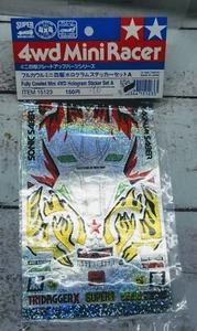 Tamiya 4x4 Mini Racer piezas de afinación juego de pegatinas holograma completamente con capucha A 15123 - Imagen 1 de 3