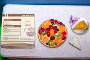 2006 Re-Ment Elegant Sweets #4 FRUIT PIE Dessert Tarte Kuchen Barbie Essen Miniatur - Bild 1 von 8