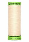 Gutermann Extra Fine Thread # 414 Blonde Cream, 200M Spool 100% Polyester
