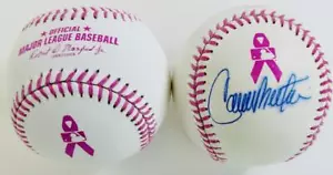 CARLOS BELTRAN SIGNED PINK MOTHERS DAY BASEBALL ST LOUIS CARDINALS AUTOGRAPH J11 - Picture 1 of 1