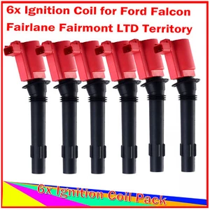 6× Ignition Coil Pack For Ford Falcon BA BF Territory SX SY 2002-2005-10-2011 4L - Picture 1 of 15