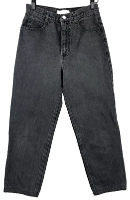 GUESS JEANS Girls Size 14 (26 x23) Black Classic Vtg 80s Ankle Length High Waist - Image 1 of 4