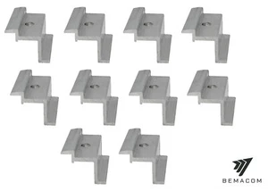 10x Premium Photovoltaik Solar Aluminium Endklemme 30mm Modulhöhe Befestigung - Bild 1 von 2