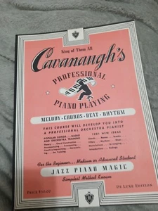 Vintage Cavanaugh's Professional Piano Playing Music Song Book 1979 Edition  - Bild 1 von 7