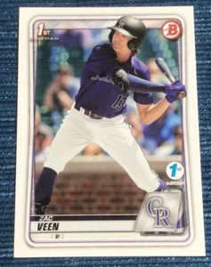 Zac Veen 2020 Bowman Draft 1ST Edition Colorado Rockies ~247C - Picture 1 of 1