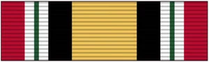 US Military Iraq Campaign Medal Ribbon Vinyl Decal 3 inches wide - Picture 1 of 1