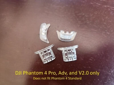 4x Genuine DJI Phantom 4 Pro, Adv, V2.0 Clear End Caps, Motor LED Propeller Body - Image 1 of 2