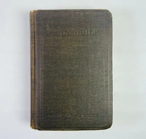 1929 Holy Bible - Old New Testament - American Bible Society ABS - Book 6"x4" - Picture 1 of 9