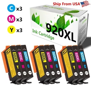 (9PK,3C3M3Y) 920XL Ink Cartridge 920 XL for Officejet 6000 6500 7000 - Picture 1 of 2