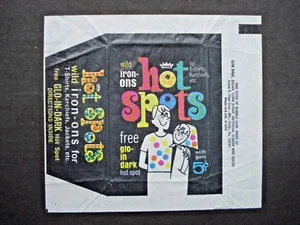 1967 FLEER *HOT SPOTS IRON-ONS* WAX WRAPPER **RARE** - Picture 1 of 2
