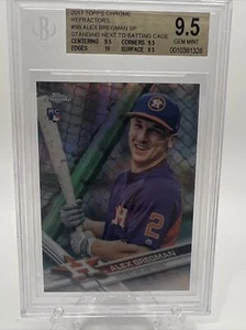 2017 Topps Chrome #9 Alex Bregman RC Blue Jersey Variation Refractor SP PSA 9.5 - Picture 1 of 5