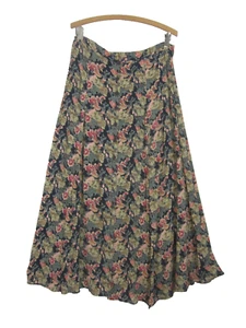 De Colección Paul Harris Mujer M Multicolor Calicó Floral Rayón Falda Cintura 30" - 32" - Imagen 1 de 9