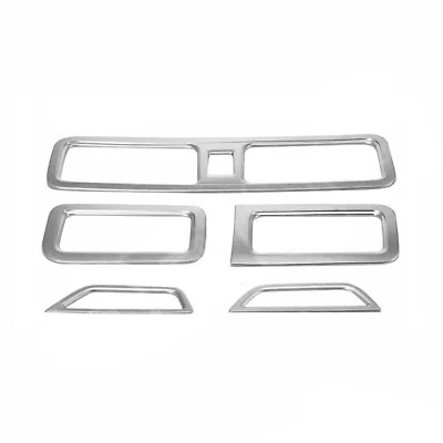 Air Vent Grille Cover Frame For Skoda Rapid 2012-2017 Chrome ABS Silver 5pc - Image 1 of 4