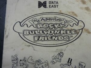 Data East Rocky, Bullwinkle and Friends Langue Italiano  Pinball Machine Manual