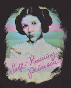 T-Shirt Star Wars Her Universe Leia selbstrettende Prinzessin schwarz Größe Medium - Bild 1 von 3