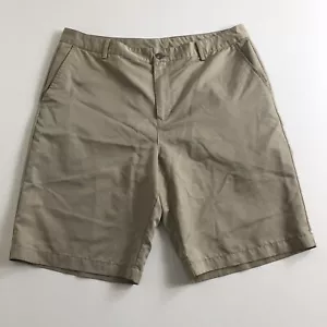 Adidas Climalite Men's Golf Chino Shorts Size 36 Khaki/ Beige Pockets - Picture 1 of 5