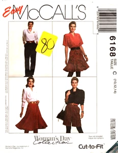 McCall's 6168 ~ Misses' Skirt in 2 lengths ~ and Pants or Shorts ~ Sizes 10 - 14 - Picture 1 of 4
