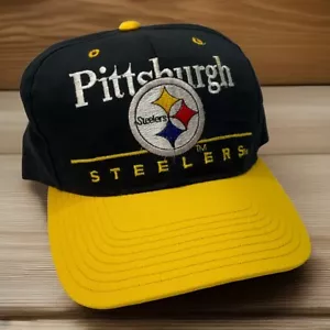 Vintage 90s Pittsburgh Steelers Hat Cap NFL Football Snapback Eastport - Bild 1 von 8