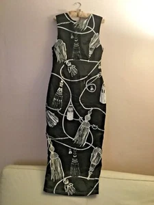 NWT ECLECT Black-White Printed Maxi Dress Size M - Picture 1 of 6