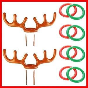Adjustable Reindeer Antler Toss Game Set - Perfect for Family Holiday Gatherings - Picture 1 of 9
