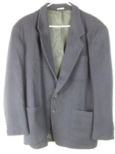 Chaqueta de traje de lana azul de 2 botones Eddie Bauer para hombre - Imagen 1 de 5