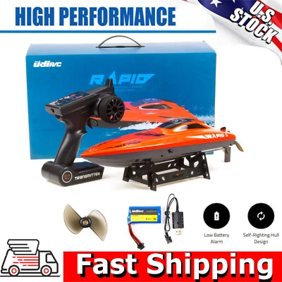 UDI 2.4Ghz RC Racing Boat 30KM/H High Speed Remote Control Boat For Adults Kids - Image 1 of 4