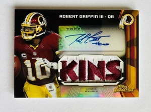 2013 Topps Finest Jumbo Prism Refractor Auto Jersey 1/1 Robert Griffin III - Picture 1 of 3