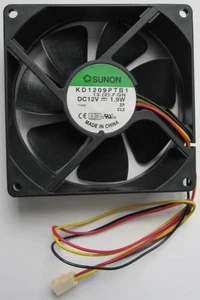 For SUNON KD1209PTB1 92*92*25 12" WIRE 3 PIN CONNECTOR 2800RPM BALL BEARING FAN - Afbeelding 1 van 2