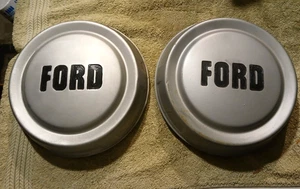 Pair 1957-1960 FORD TRUCK HUBCAP F250 3/4 B7D-1130-A 57 58 59 60 FoMoCo - Picture 1 of 6