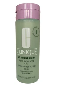 Clinique Liquid Facciale Sapone 200ml Dolce Asciutto/Pettine All About Pulire - Foto 1 di 10